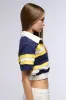RAINA CROPPED SHORT SLEEVE COLLARED SHIRT sold by AKIRA