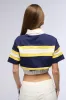 RAINA CROPPED SHORT SLEEVE COLLARED SHIRT sold by AKIRA