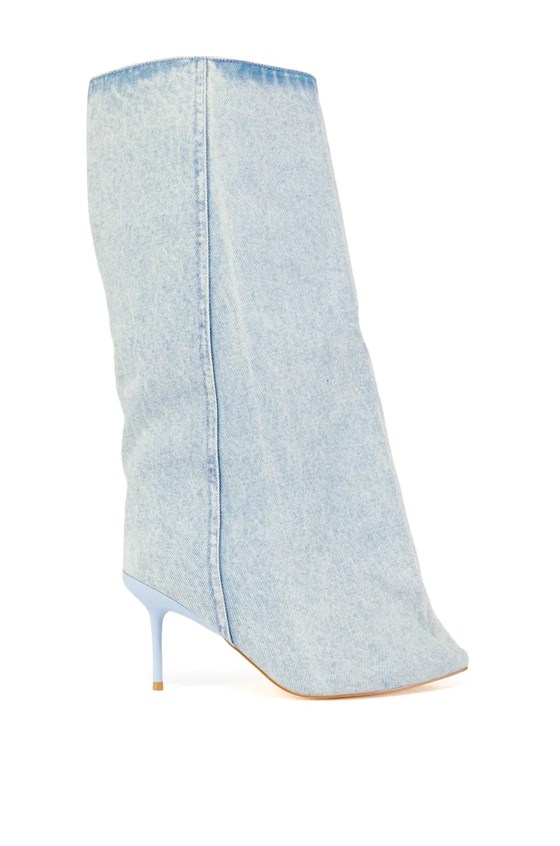 AZALEA WANG COUTURE CRAZY DENIM BOOT sold by AKIRA product image thumbnail 3