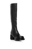 AZALEA WANG DUANA BLACK ROUND PLATFORM BOOT sold by AKIRA