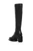 AZALEA WANG DUANA BLACK ROUND PLATFORM BOOT sold by AKIRA