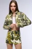 ABSTRACT CAMO UTILITY BOMBER sold by AKIRA