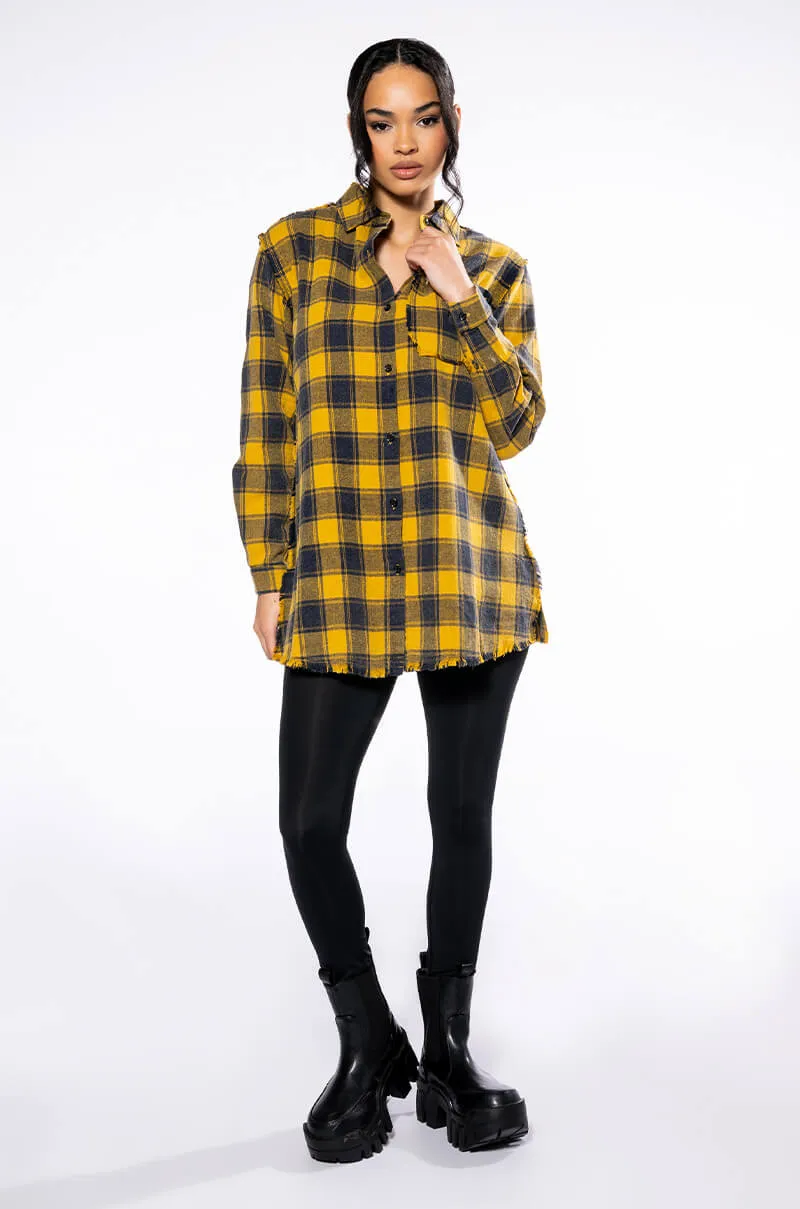 DARK FANTASY BUTTON DOWN FLANNEL sold by AKIRA product image thumbnail 3