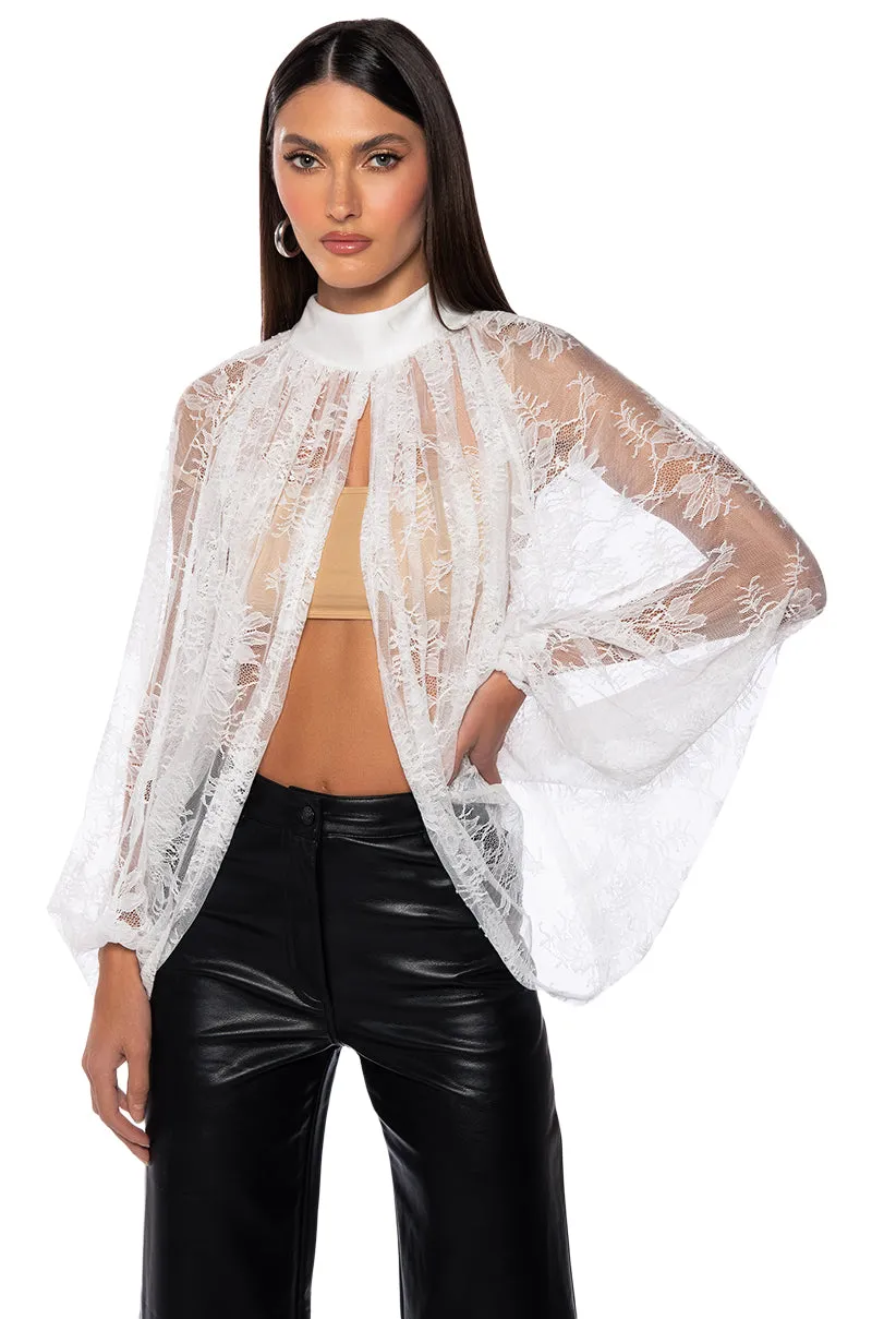 CHEYENNE EXPOSED BACK FLORAL BLOUSE sold by AKIRA product image thumbnail 2