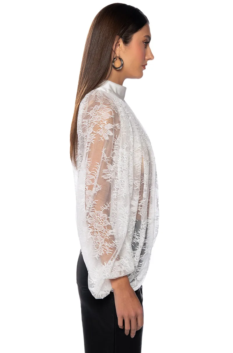 CHEYENNE EXPOSED BACK FLORAL BLOUSE sold by AKIRA product image thumbnail 4