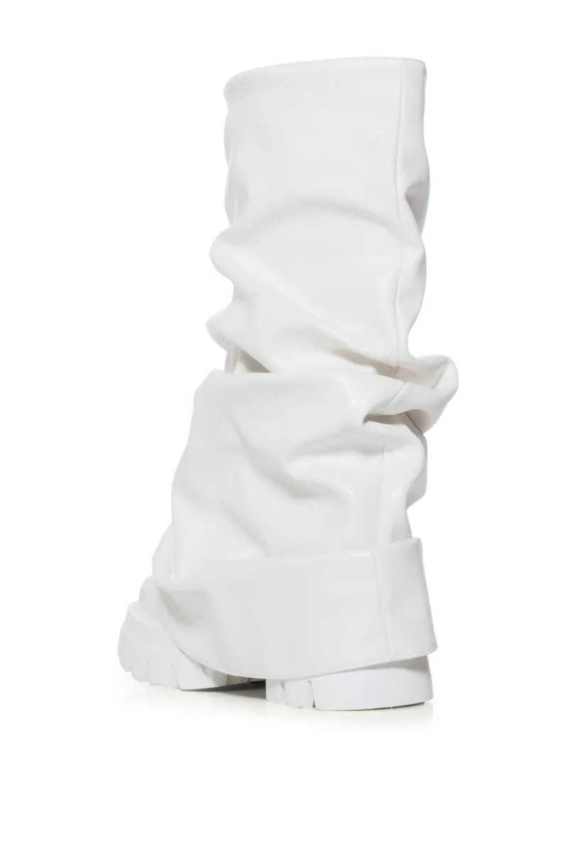 AZALEA WANG MATE MID CALF BOOT IN WHITE sold by AKIRA product image thumbnail 4
