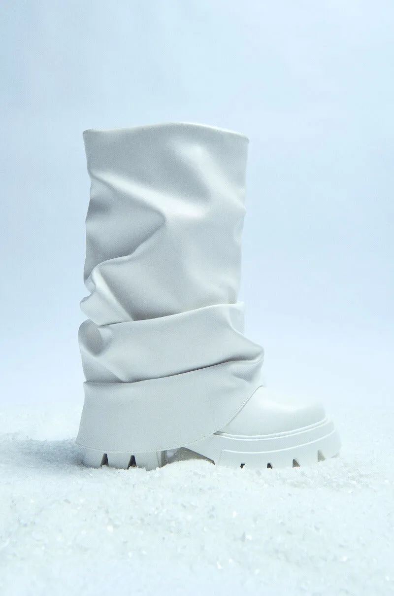 AZALEA WANG MATE MID CALF BOOT IN WHITE sold by AKIRA product image thumbnail 5