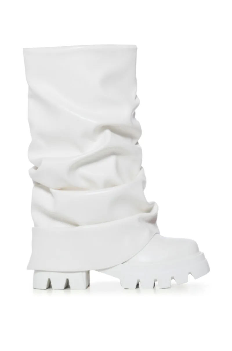 AZALEA WANG MATE MID CALF BOOT IN WHITE sold by AKIRA product image thumbnail 2