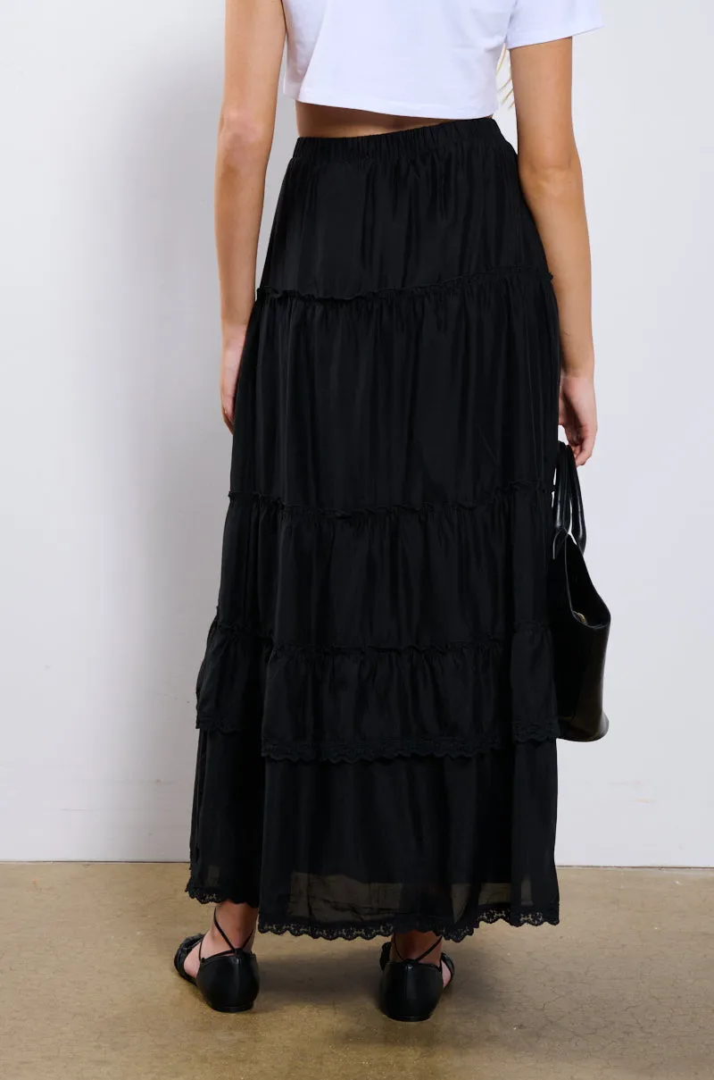 HAVEN FLOWY MAXI SKIRT sold by AKIRA product image thumbnail 3