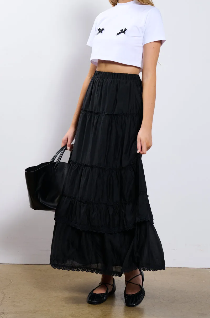 HAVEN FLOWY MAXI SKIRT sold by AKIRA product image thumbnail 4