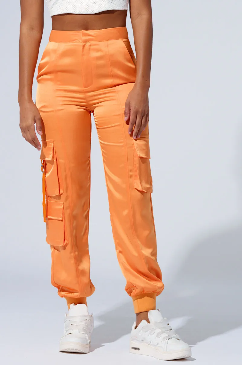 FOR THE THRILL OF IT SATIN JOGGER sold by AKIRA product image thumbnail 2