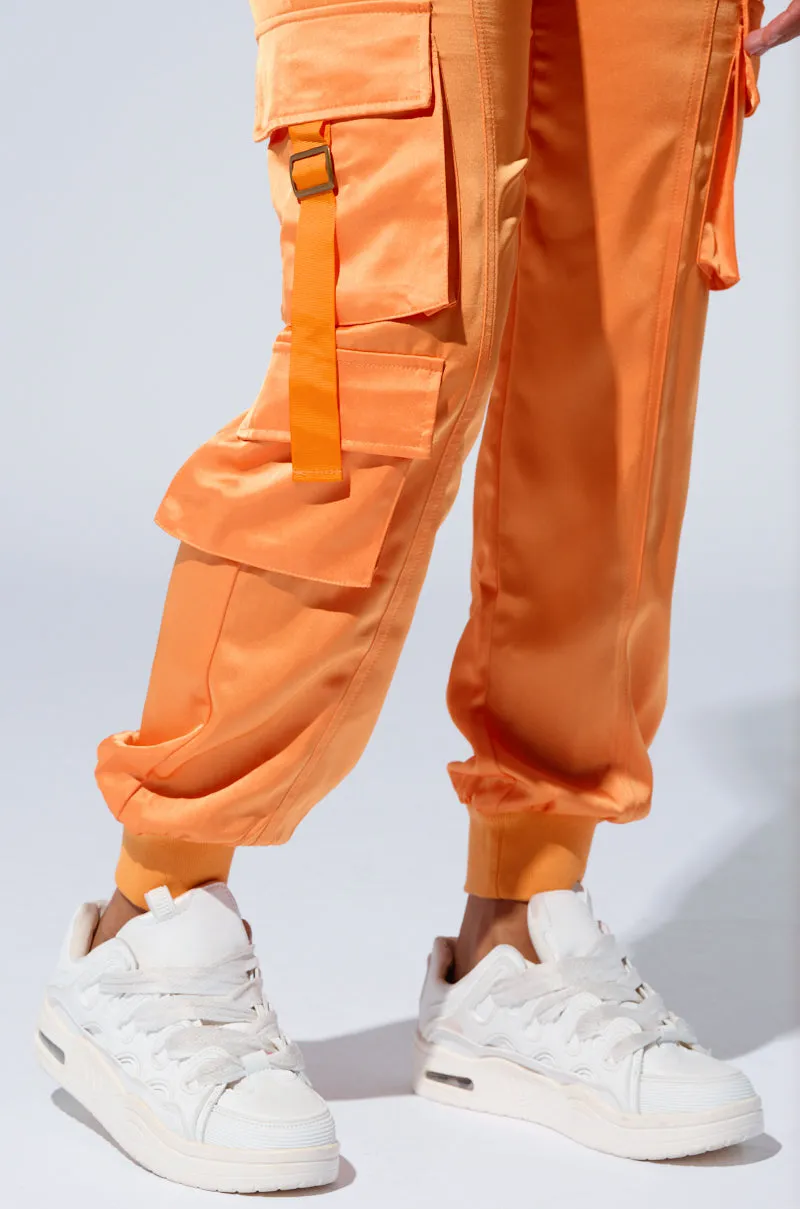 FOR THE THRILL OF IT SATIN JOGGER sold by AKIRA product image thumbnail 5