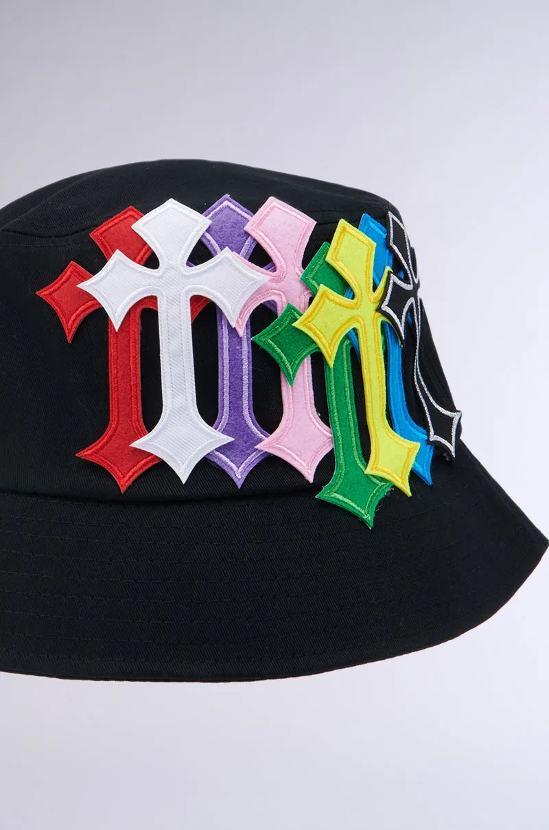 CROSSED PATCH BUCKET HAT sold by AKIRA product image thumbnail 5