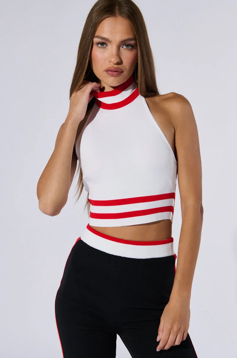 RAYE CROPPED HALTER TOP sold by AKIRA product image thumbnail 2