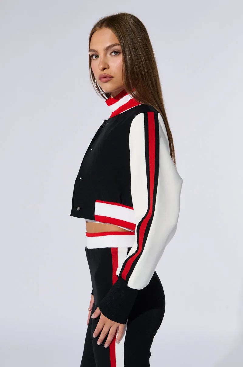 RAYE CROPPED BOMBER sold by AKIRA product image thumbnail 3