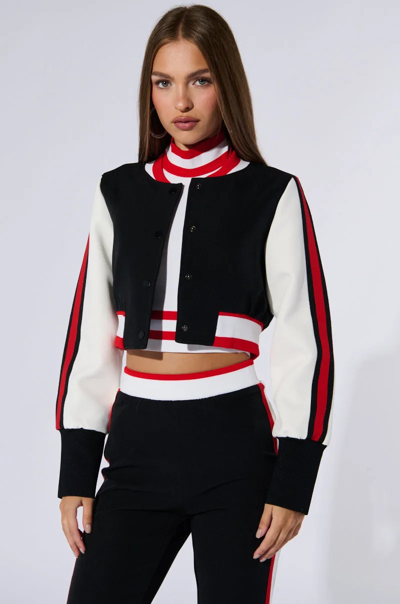 RAYE CROPPED BOMBER sold by AKIRA product image thumbnail 2