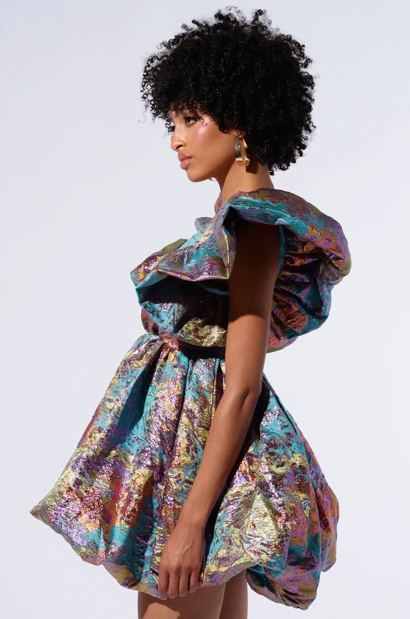 MAIN CHARACTER ENERGY BROCADE MINI DRESS sold by AKIRA product image thumbnail 2