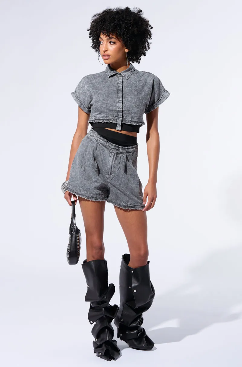 MIDDAY PARK DATE HIGH WAIST SHORT sold by AKIRA