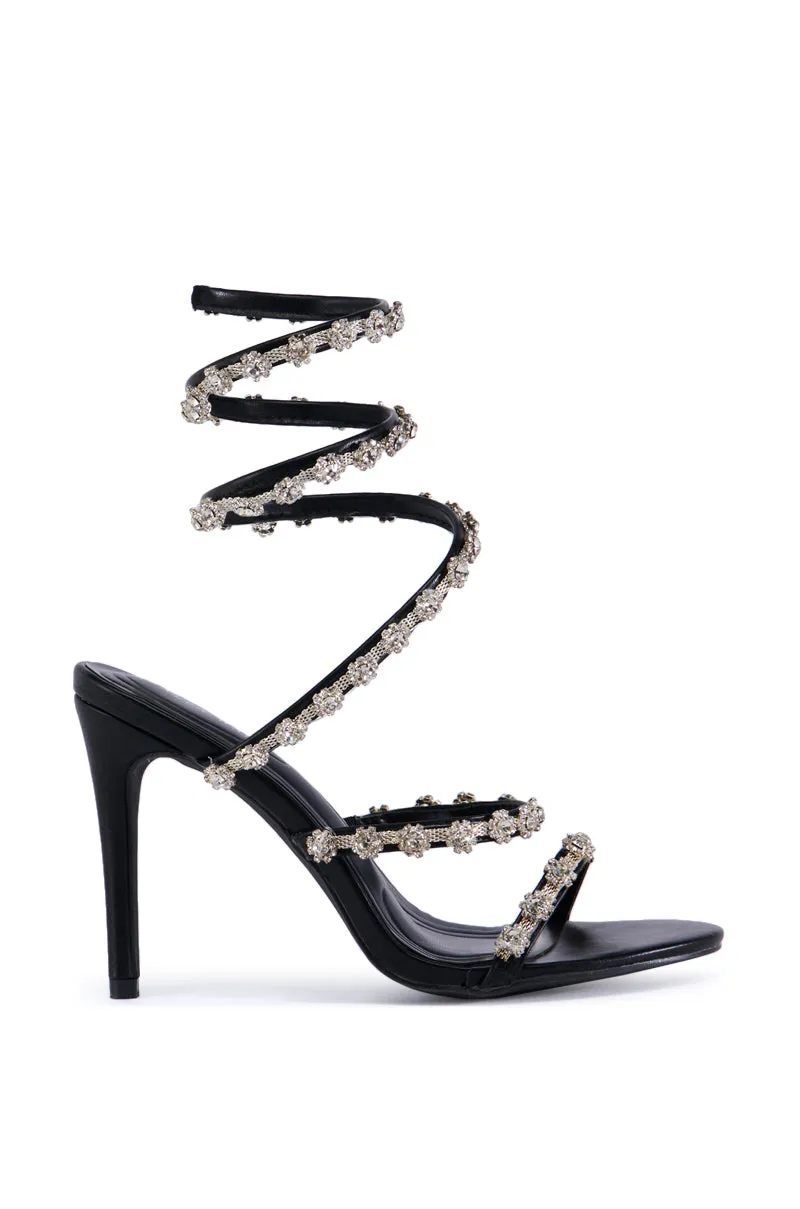 AZALEA WANG DELICACY EMBELLISHED HEEL sold by AKIRA product image thumbnail 3