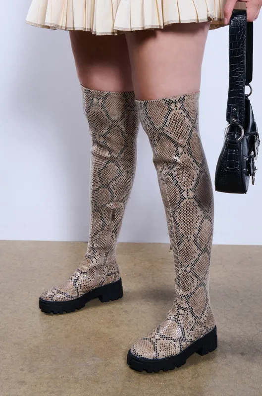 AZALEA WANG ALORA SNAKE BOOT sold by AKIRA