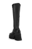 AZALEA WANG MARWA BLACK CHUNKY STRETCH BOOT sold by AKIRA