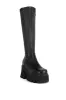 AZALEA WANG MARWA BLACK CHUNKY STRETCH BOOT sold by AKIRA