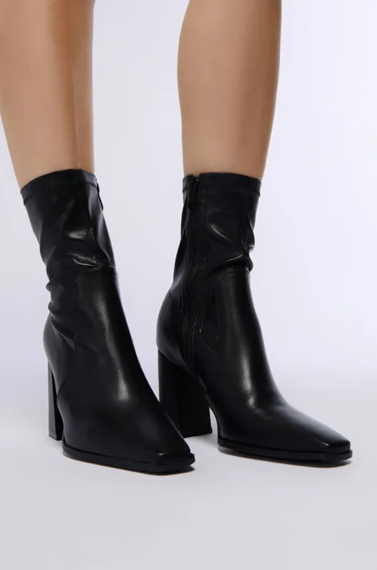 AZALEA WANG ZAID BLACK CHUNKY BOOTIE sold by AKIRA