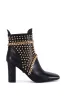 AZALEA WANG PANCHO BLACK EMBELLISHED BOOTIE sold by AKIRA