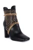 AZALEA WANG PANCHO BLACK EMBELLISHED BOOTIE sold by AKIRA