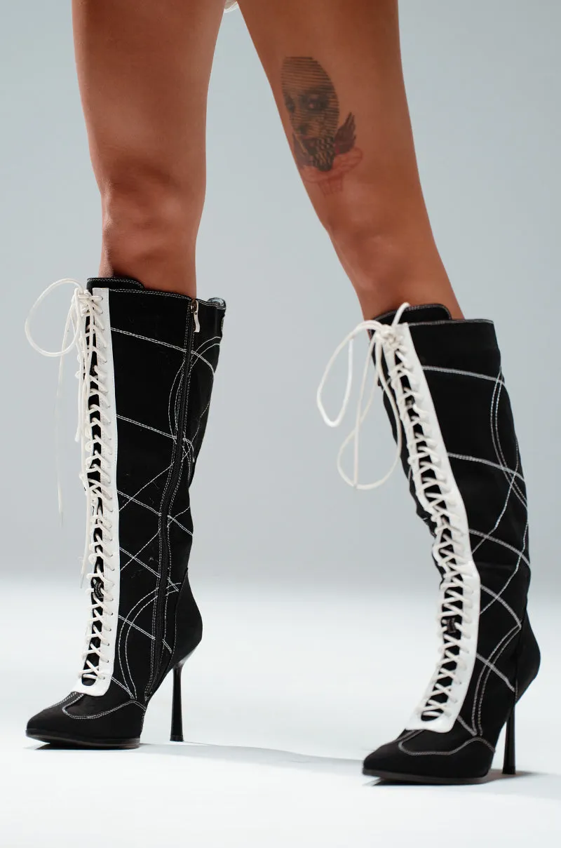 AZALEA WANG SEONA BLACK BOOT sold by AKIRA product image thumbnail 2