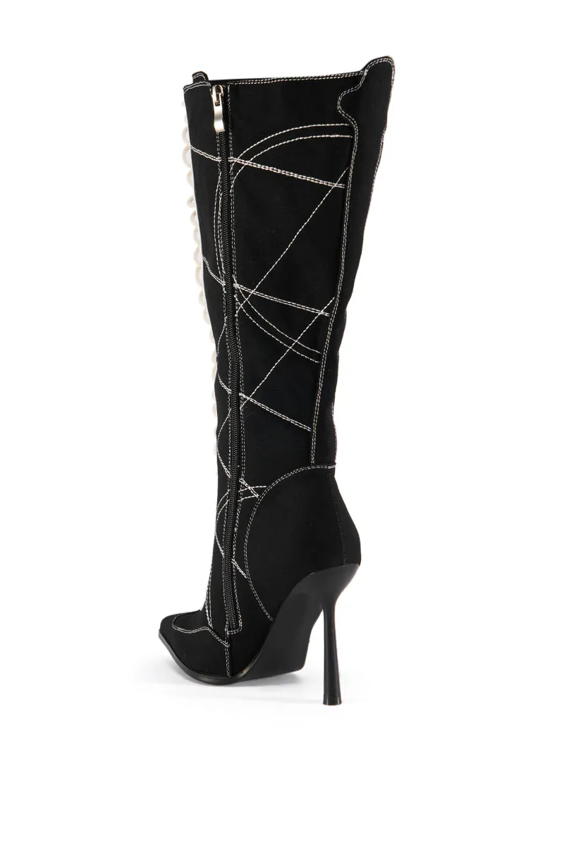 AZALEA WANG SEONA BLACK BOOT sold by AKIRA product image thumbnail 5