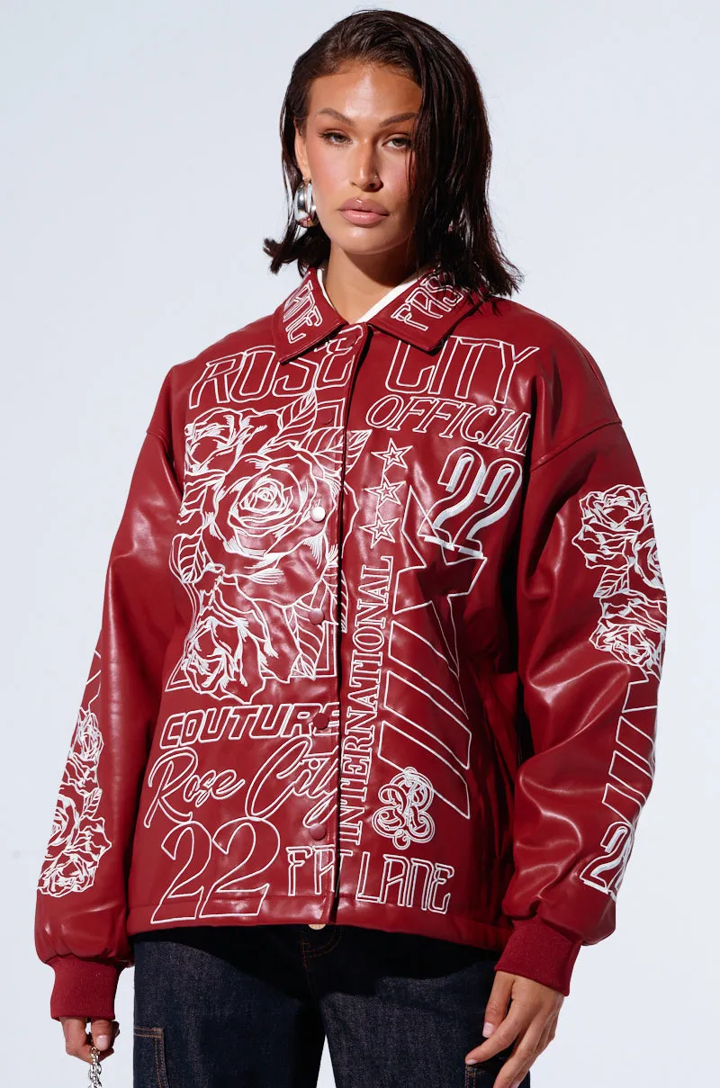 ROSE CITY EMBROIDERED BOMBER sold by AKIRA product image thumbnail 4