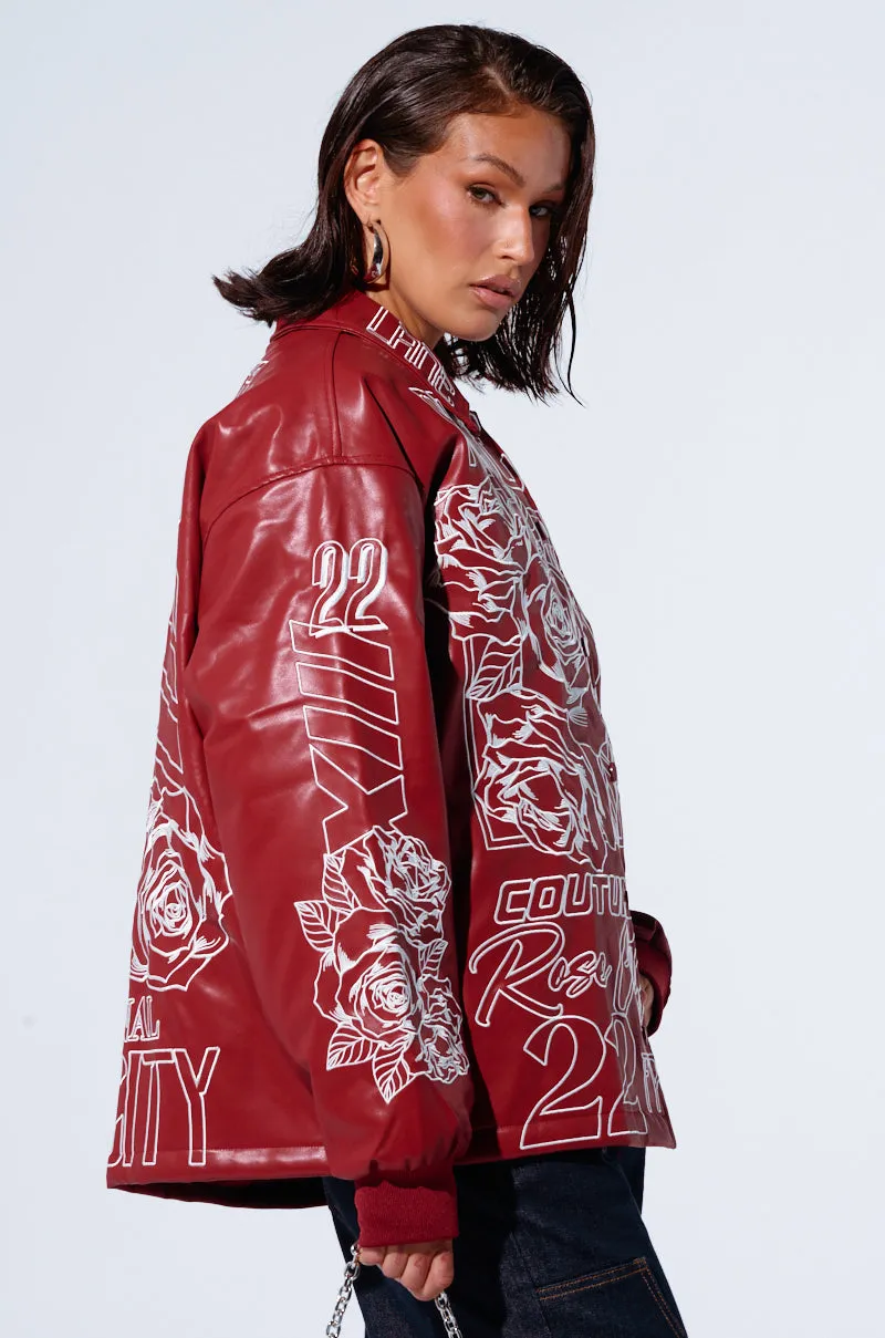 ROSE CITY EMBROIDERED BOMBER sold by AKIRA product image thumbnail 5