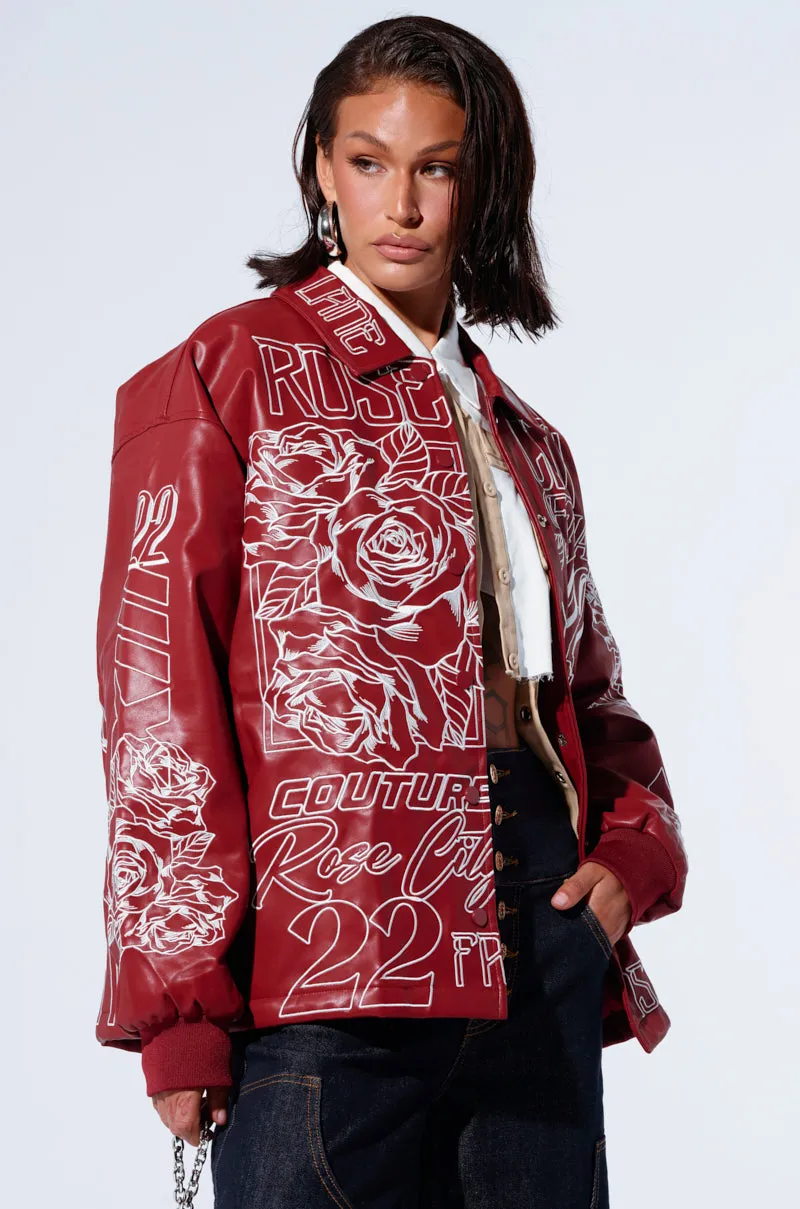 ROSE CITY EMBROIDERED BOMBER sold by AKIRA product image thumbnail 2