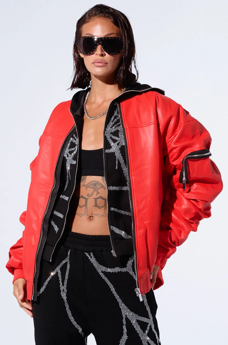 STORMY OVERSIZED BOMBER sold by AKIRA product image thumbnail 4