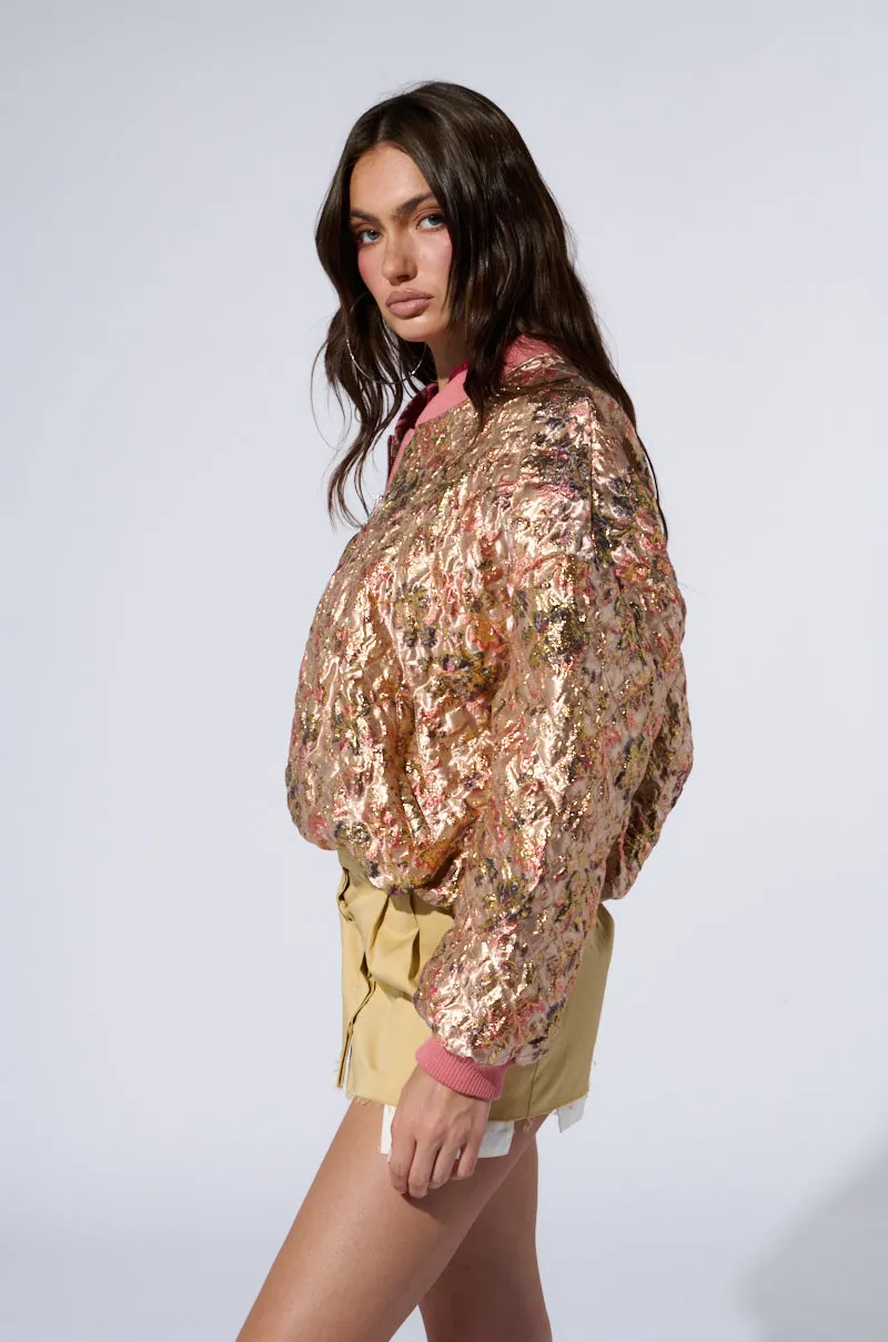 OLLARI BROCADE BOMBER sold by AKIRA product image thumbnail 3