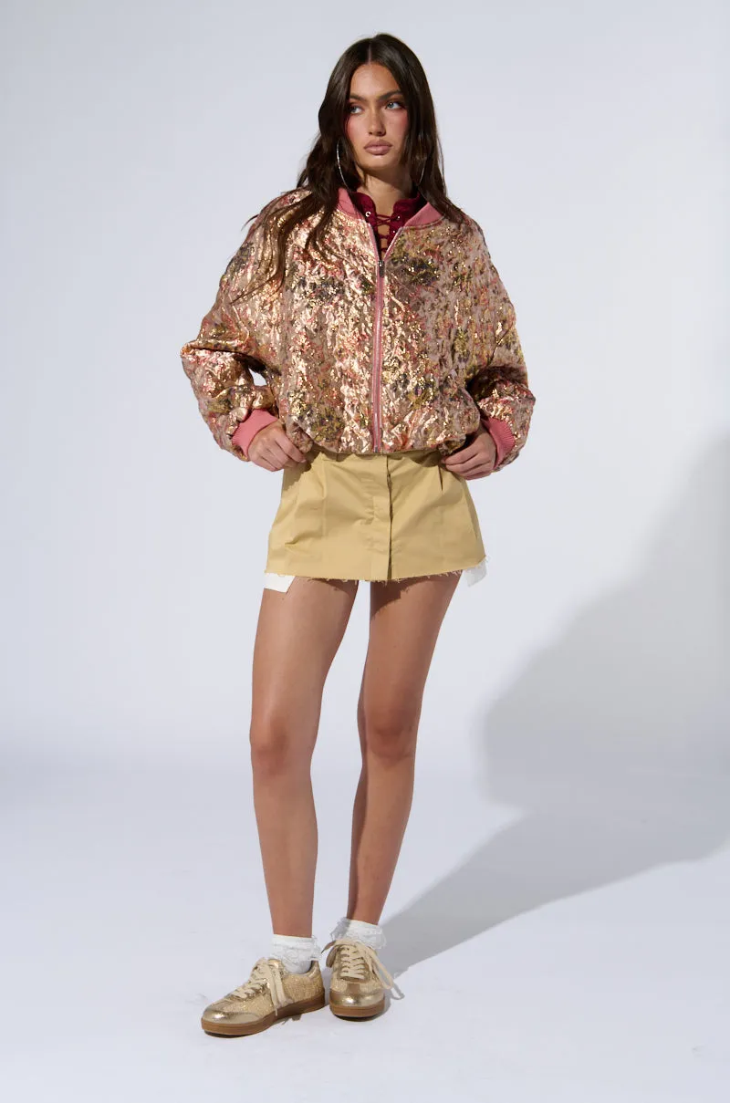 OLLARI BROCADE BOMBER sold by AKIRA product image thumbnail 5