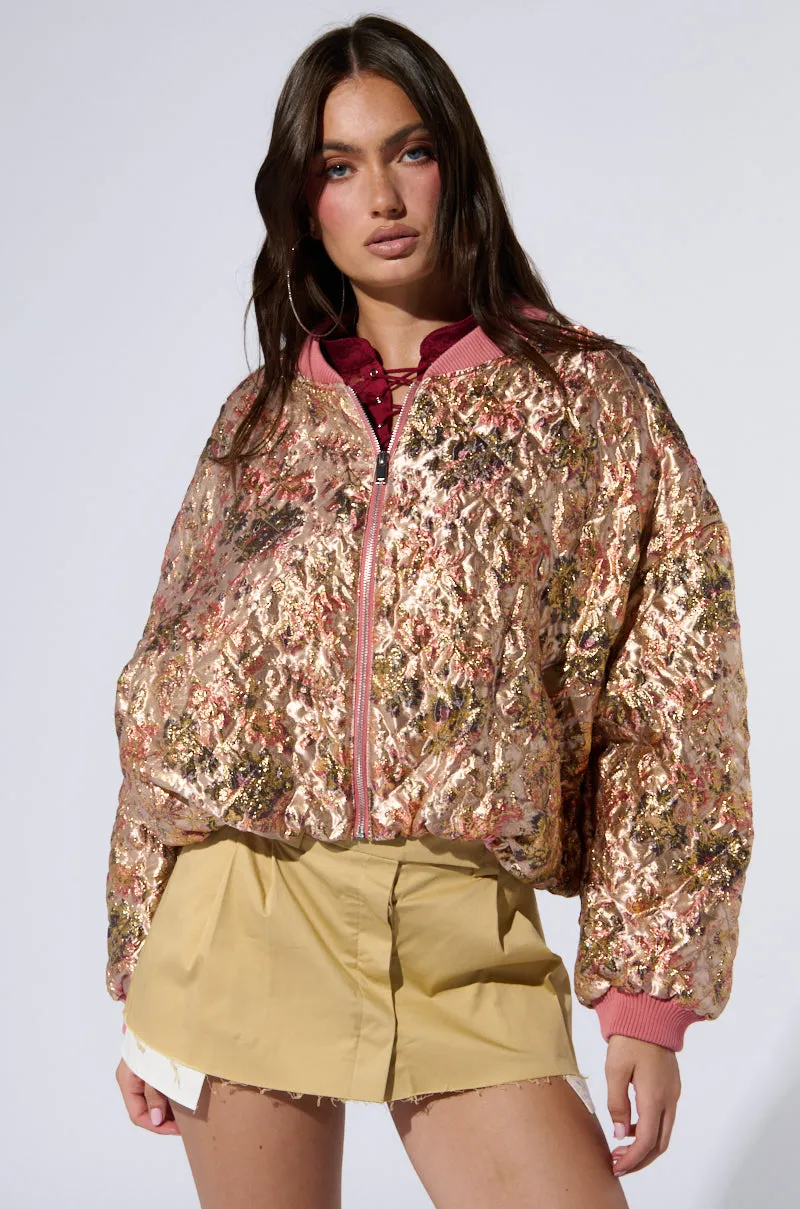 OLLARI BROCADE BOMBER sold by AKIRA product image thumbnail 2