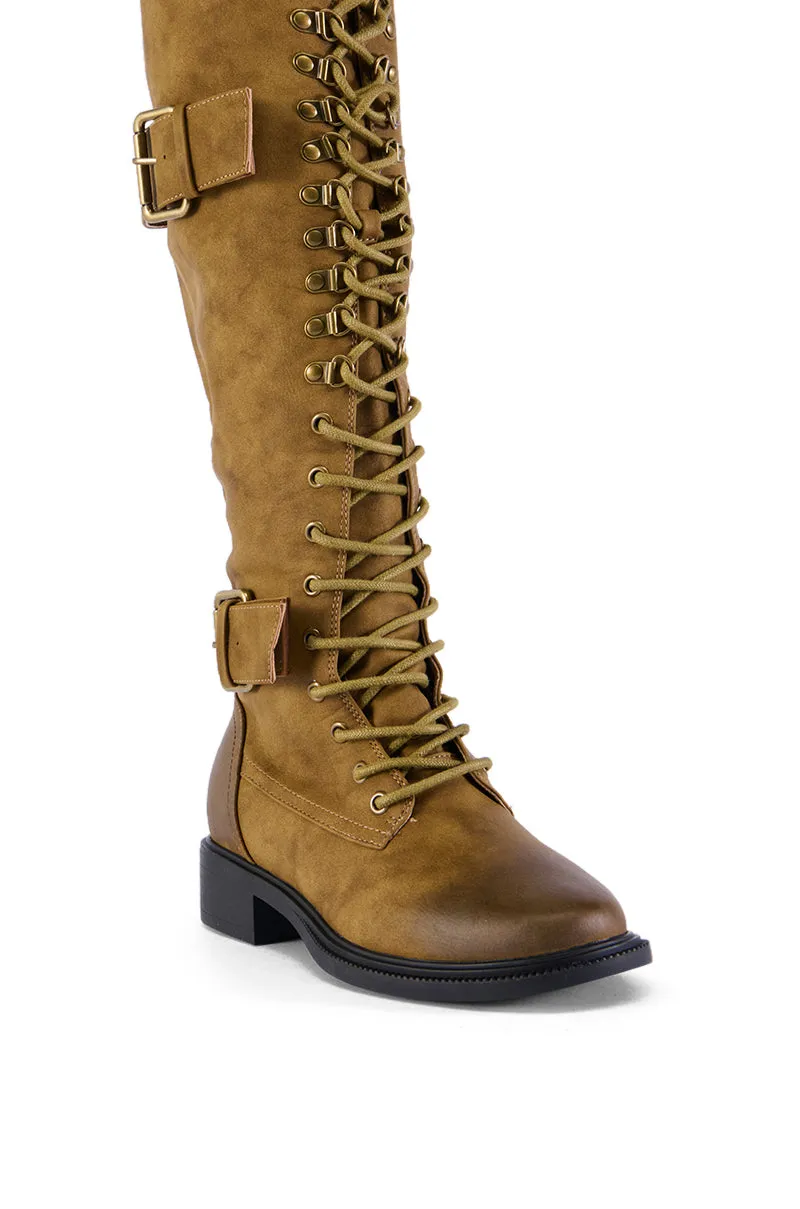 AZALEA WANG EMMOTT LACE UP BOOT sold by AKIRA product image thumbnail 4