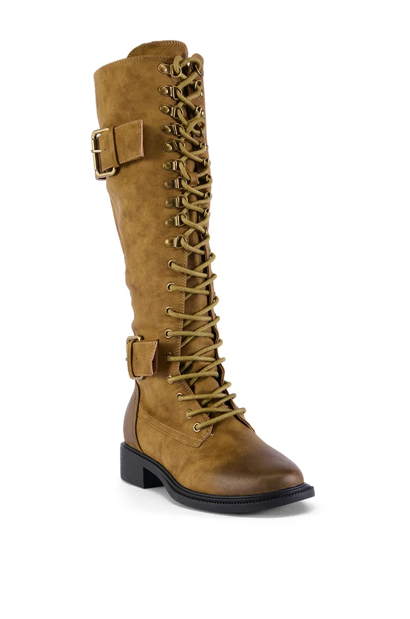 AZALEA WANG EMMOTT LACE UP BOOT sold by AKIRA product image thumbnail 2