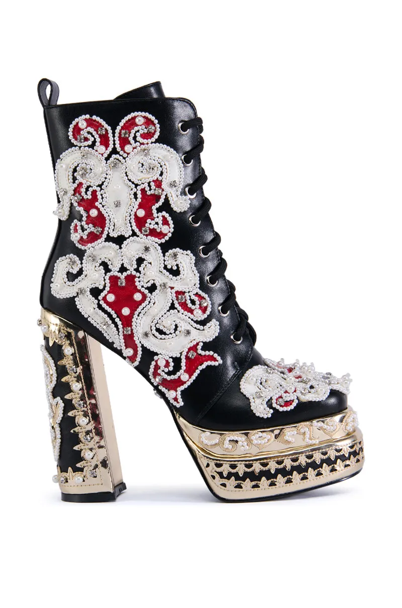 AZALEA WANG BLITHE EMBELLISHED BOOTIE sold by AKIRA product image thumbnail 2