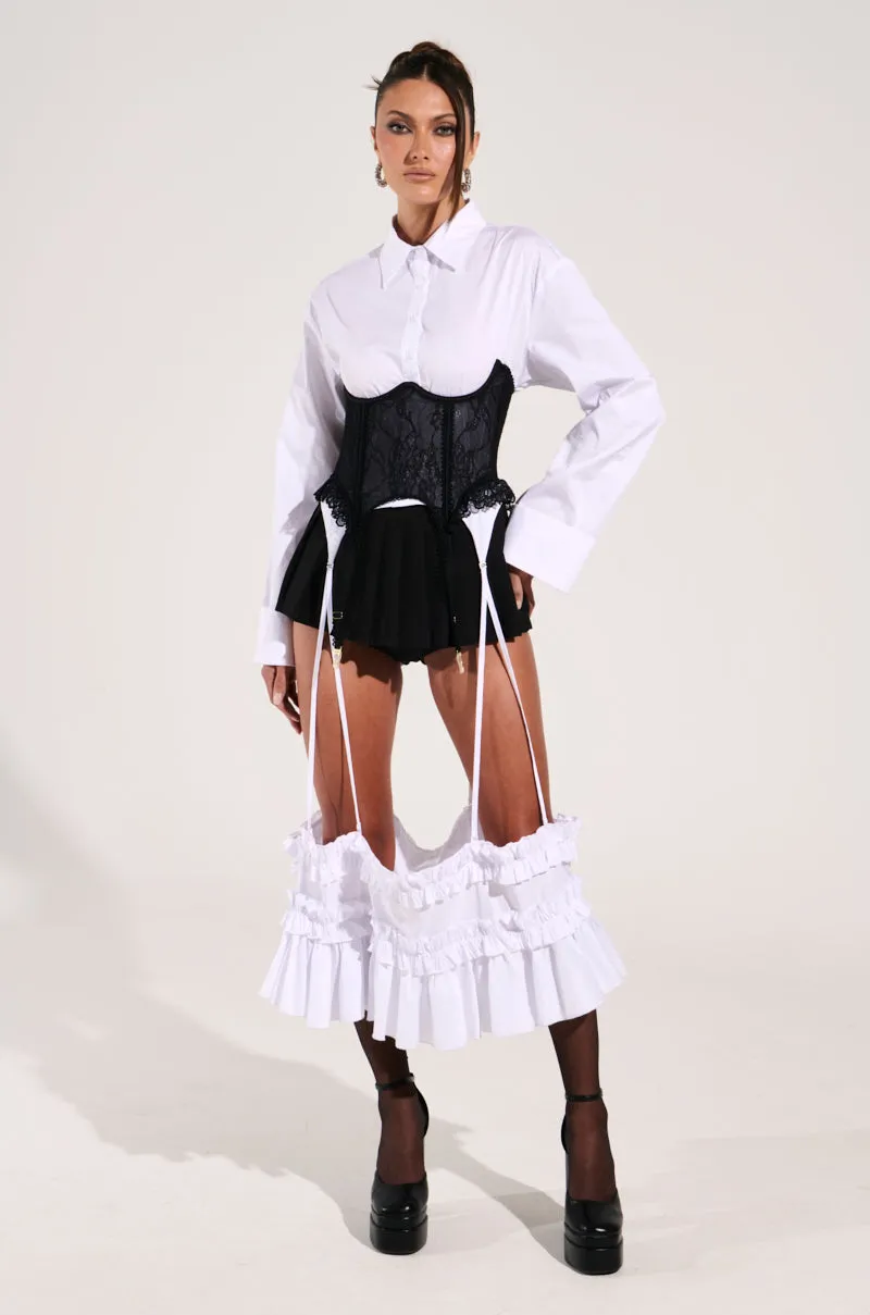 TRUE RUFFLE GARTER BELT sold by AKIRA product image thumbnail 2