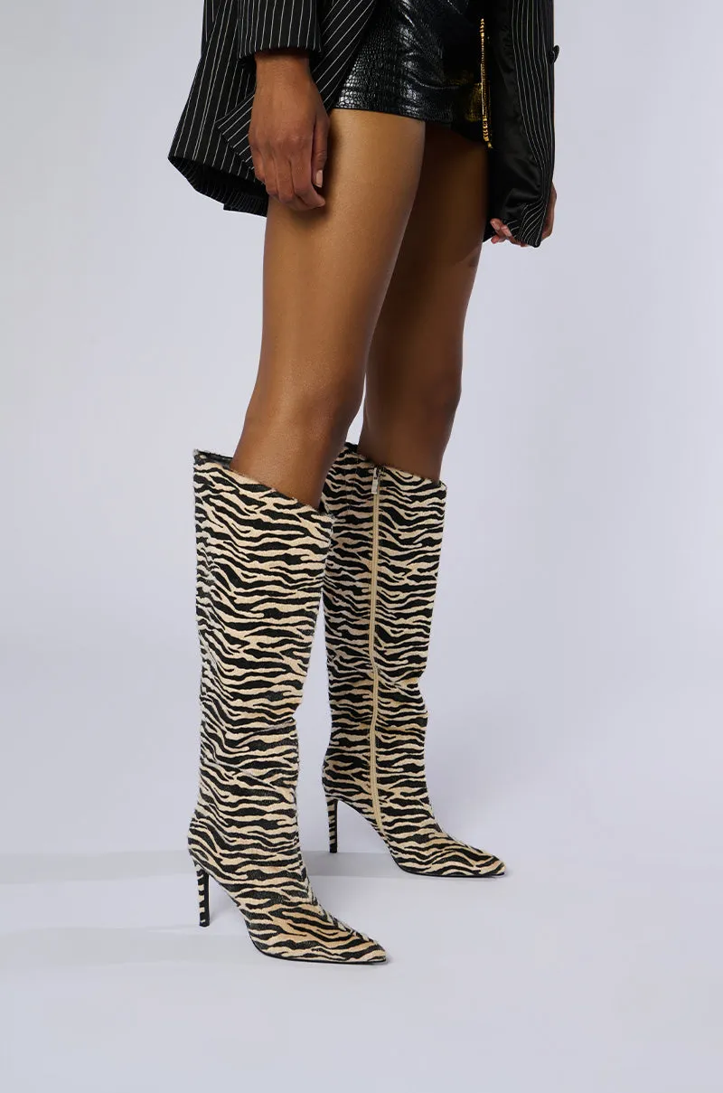 AZALEA WANG MULTI PONY HAIR ZEBRA BOOT sold by AKIRA product image thumbnail 2