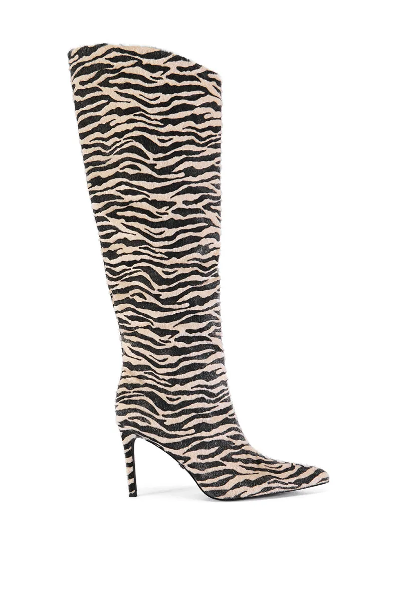 AZALEA WANG MULTI PONY HAIR ZEBRA BOOT sold by AKIRA product image thumbnail 3