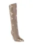 AZALEA WANG CASHY TAN SNAKE PRINTED BOOT sold by AKIRA