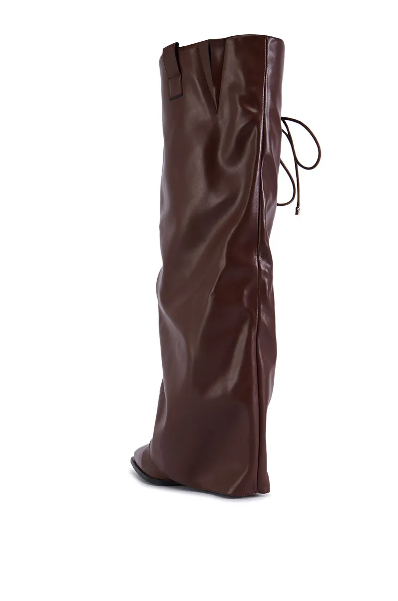 AZALEA WANG FLEURETTE WESTERN BOOT IN CHOCOLATE BROWN sold by AKIRA product image thumbnail 5