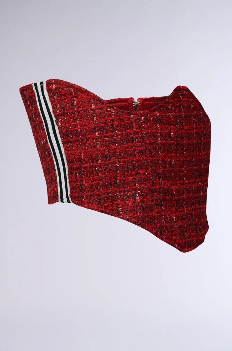 TWEEDY UNDERBUST CORSET BELT sold by AKIRA product image thumbnail 3