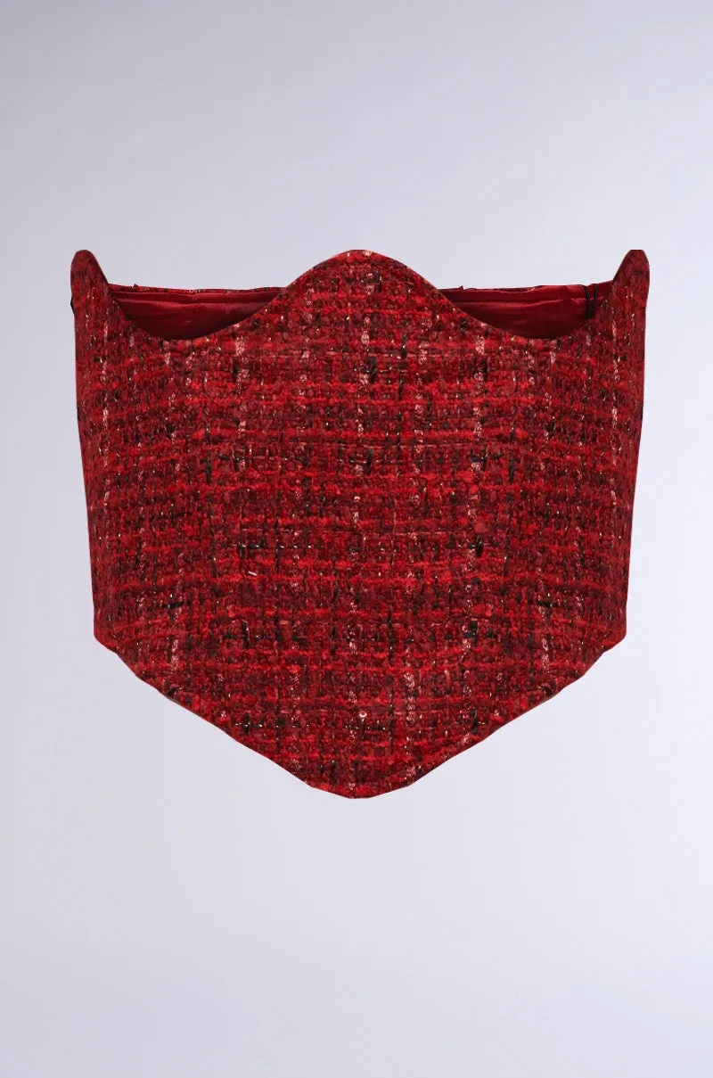 TWEEDY UNDERBUST CORSET BELT sold by AKIRA product image thumbnail 2