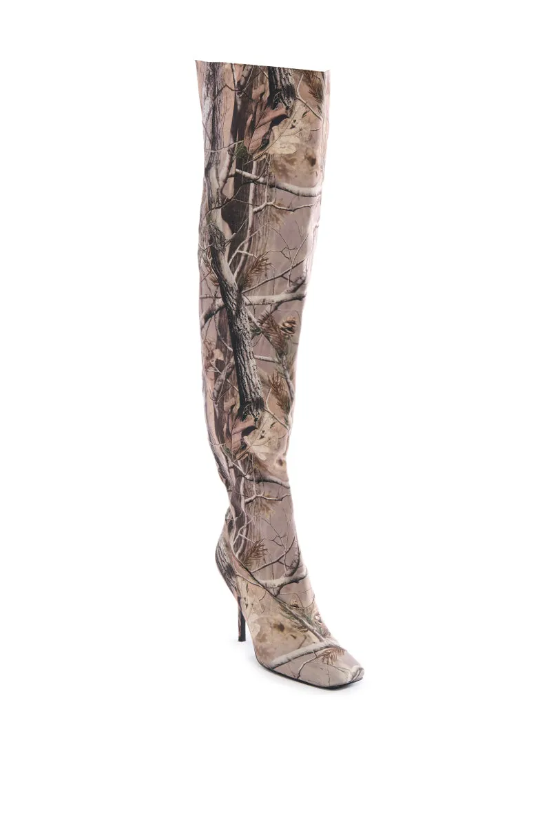 AZALEA WANG BOISTEROUS CAMO SQUARE TOE BOOT sold by AKIRA product image thumbnail 3