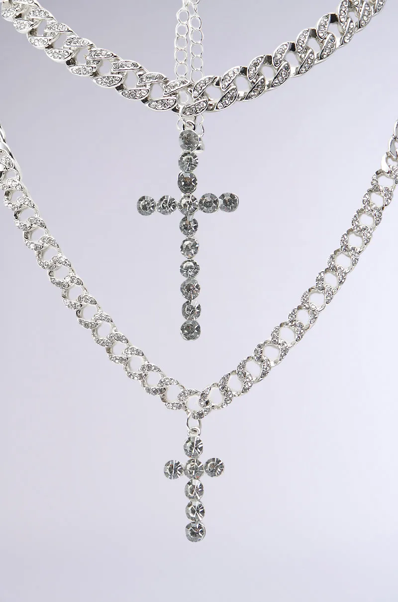ICED OUT NECKLACE SET sold by AKIRA product image thumbnail 3